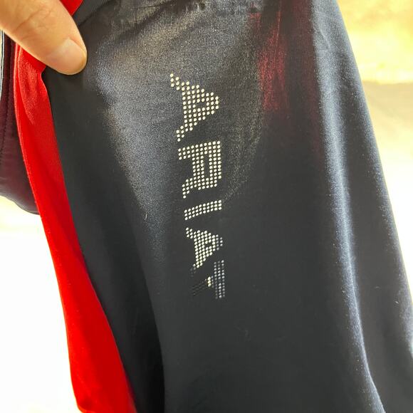 Ariat Shirt Womens Large Team Polo 3.0 USEF Pony Finals Tek USA Equestrian Blue - Picture 11 of 14